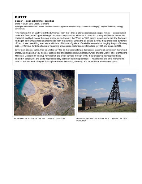 ARCH 273 syllabus, page 5 of 29: Butte