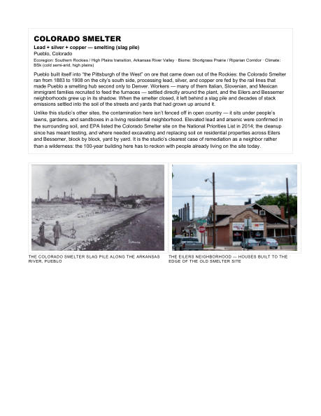 ARCH 273 syllabus, page 7 of 29: Colorado Smelter