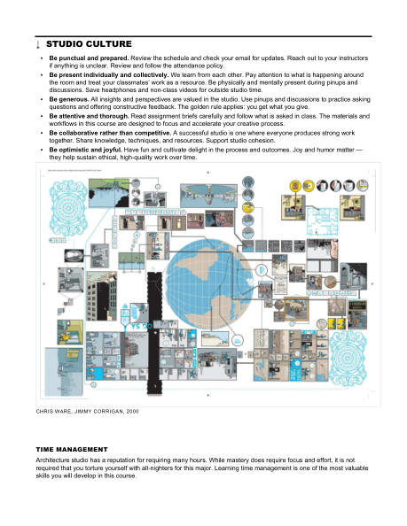 ARCH 273 syllabus, page 21 of 29: Studio culture